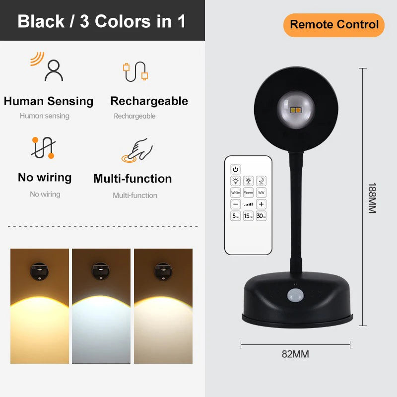 Wireless LED Wall Light – USB Rechargeable Motion Sensor