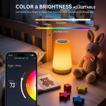WiFi Smart Table Lamp – Tuya App, Bedside Night Light