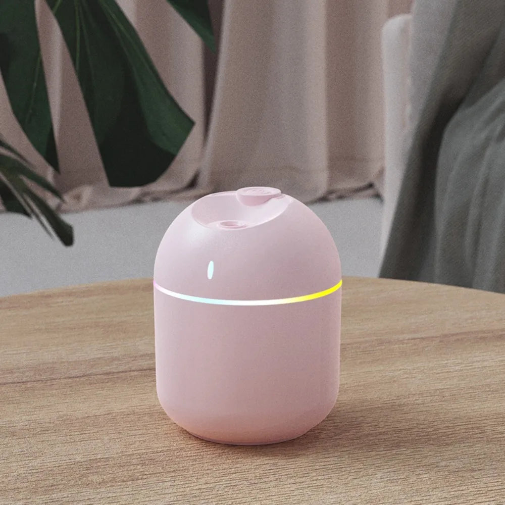 Cool Mist Air Humidifier – 270ML USB Aroma LED Night Light
