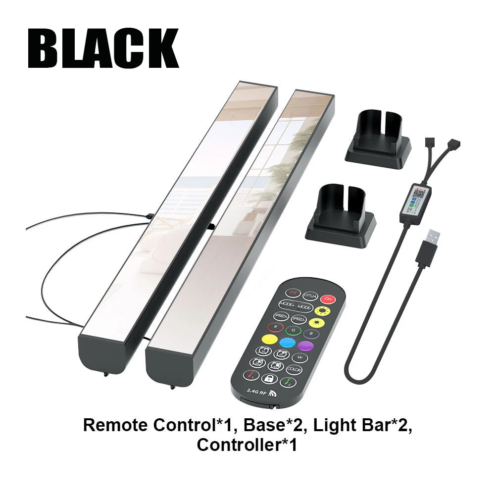 LED Light A Pair RGB Room Decor Abyss Lamp Bluetooth Ambient Night Light Desktop Mood Lighting for TV PC Gaming Backlight