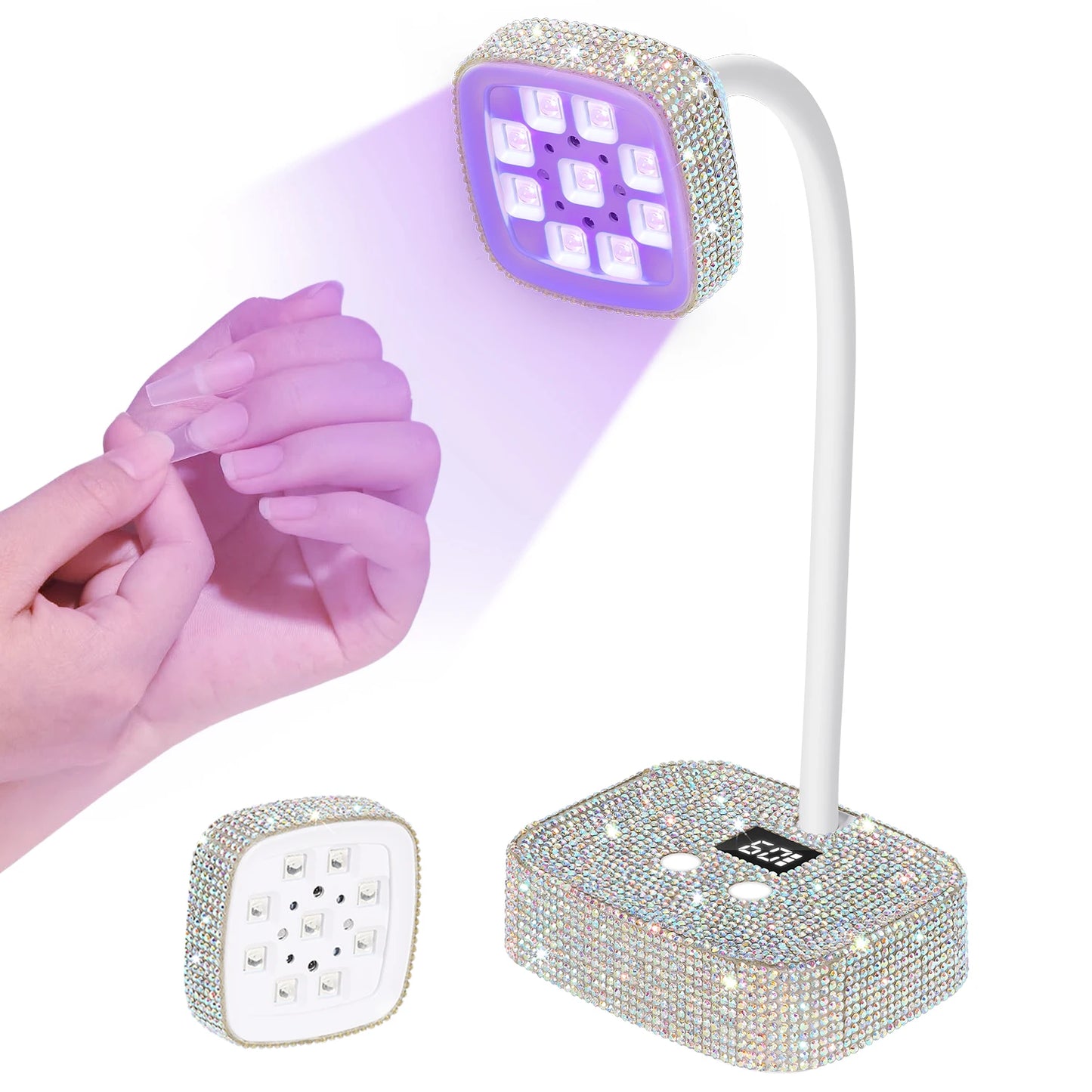 LED UV Nail Lamp – Wireless Rechargeable Touch Sensor Light