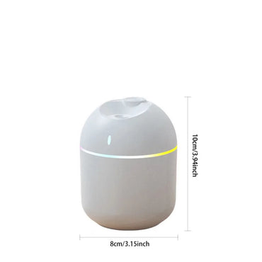 Cool Mist Air Humidifier – 270ML USB Aroma LED Night Light