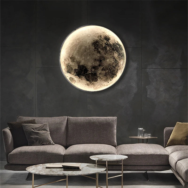 Moon Wall Lamp – Modern Nordic Bedroom Bedside Wall Light