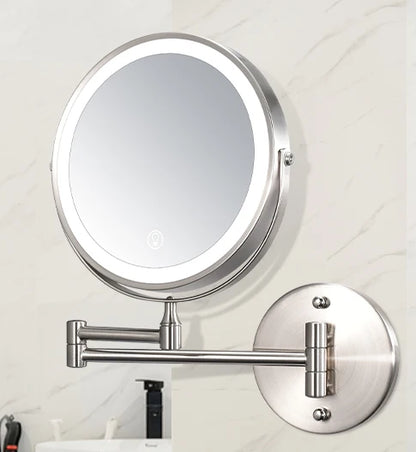 8 Adjustable LED Makeup Mirror – Touch 10X Vanity Light