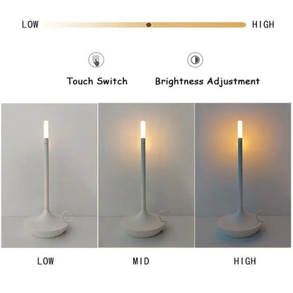 Wireless Rechargeable Touch Table Lamp – USB-C Desk Light