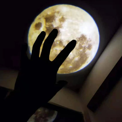 Moon Light Projection Lamp – Bedroom Table Night Light