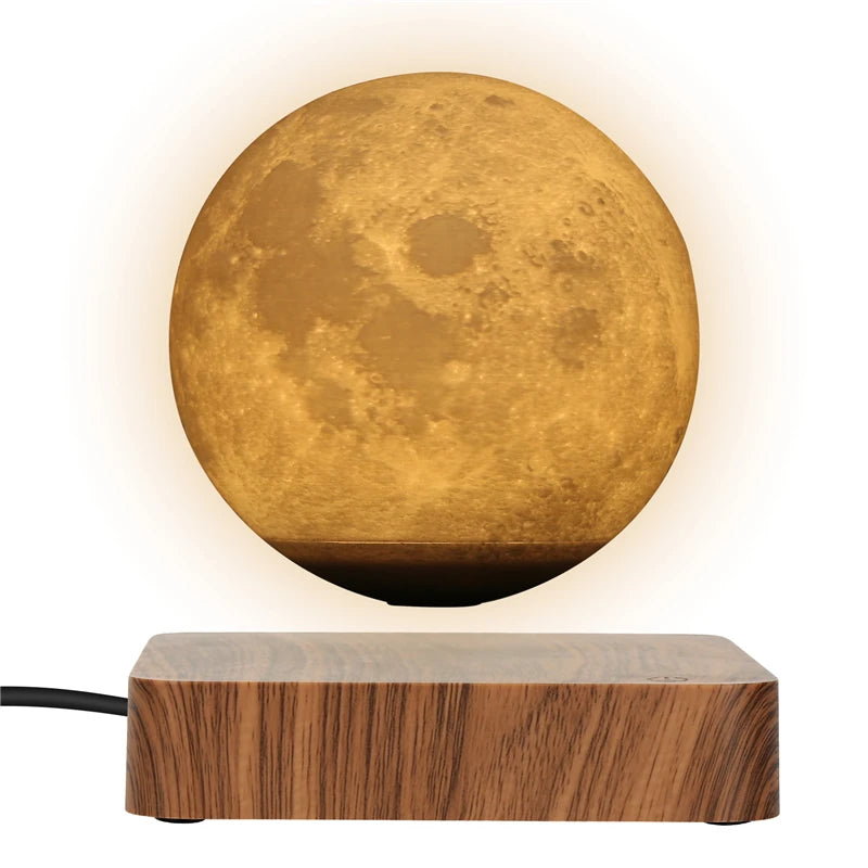 3D Magnetic Levitating Moon Lamp – Rotating LED Night Light