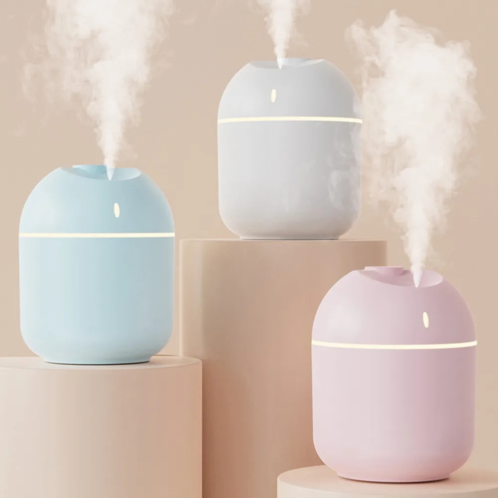 Cool Mist Air Humidifier – 270ML USB Aroma LED Night Light