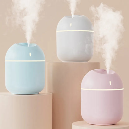 Cool Mist Air Humidifier – 270ML USB Aroma LED Night Light