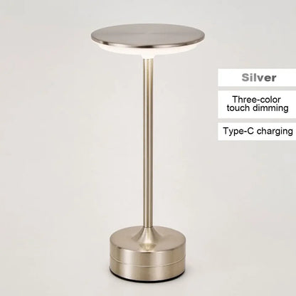 Wireless LED Table Lamp Touch Sensor Desktop Night Light USB Rechargeabl Portable Bedroom Night Light Reading Lamps Decor Light