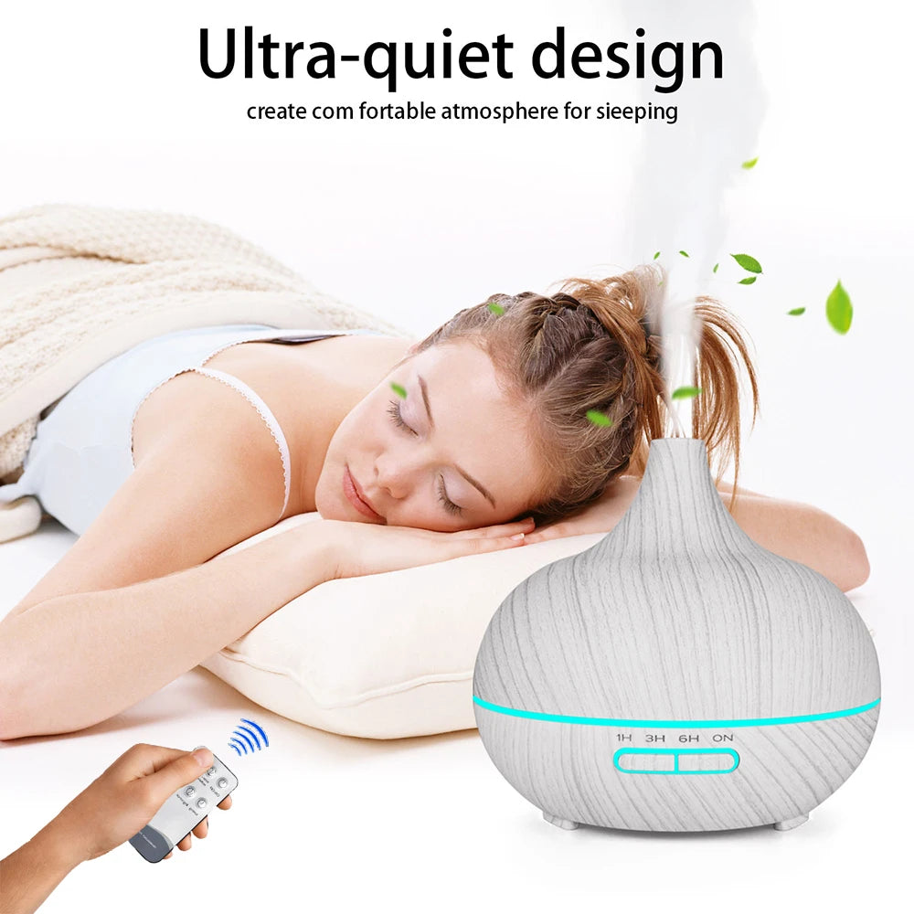 Ultrasonic Aroma Diffuser – Essential Oil LED Mist Humidifier