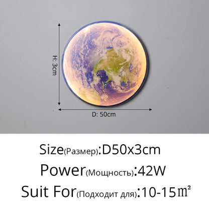 LED Moon Wall Lamp – Modern Indoor Lighting for Home Decor”