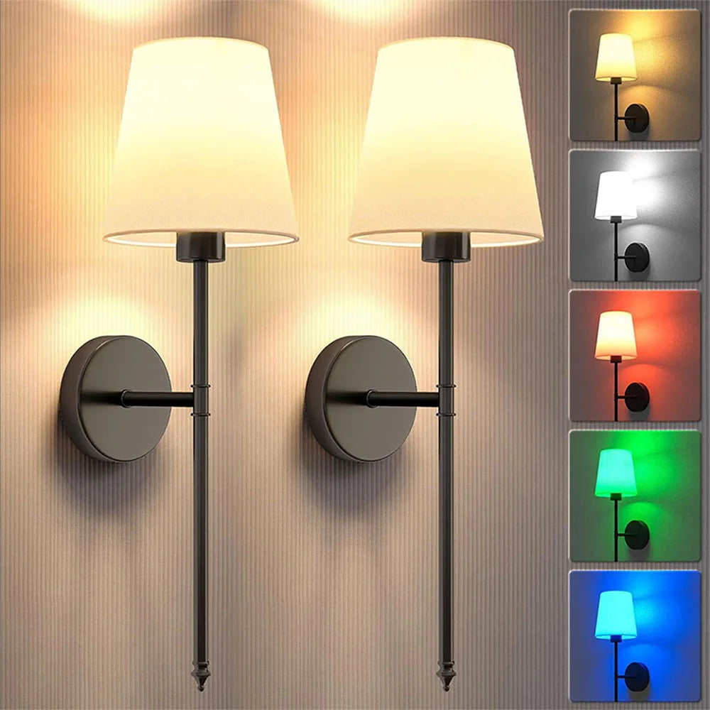 Wireless Rechargeable Wall Lamp – Dimmable Remote Control