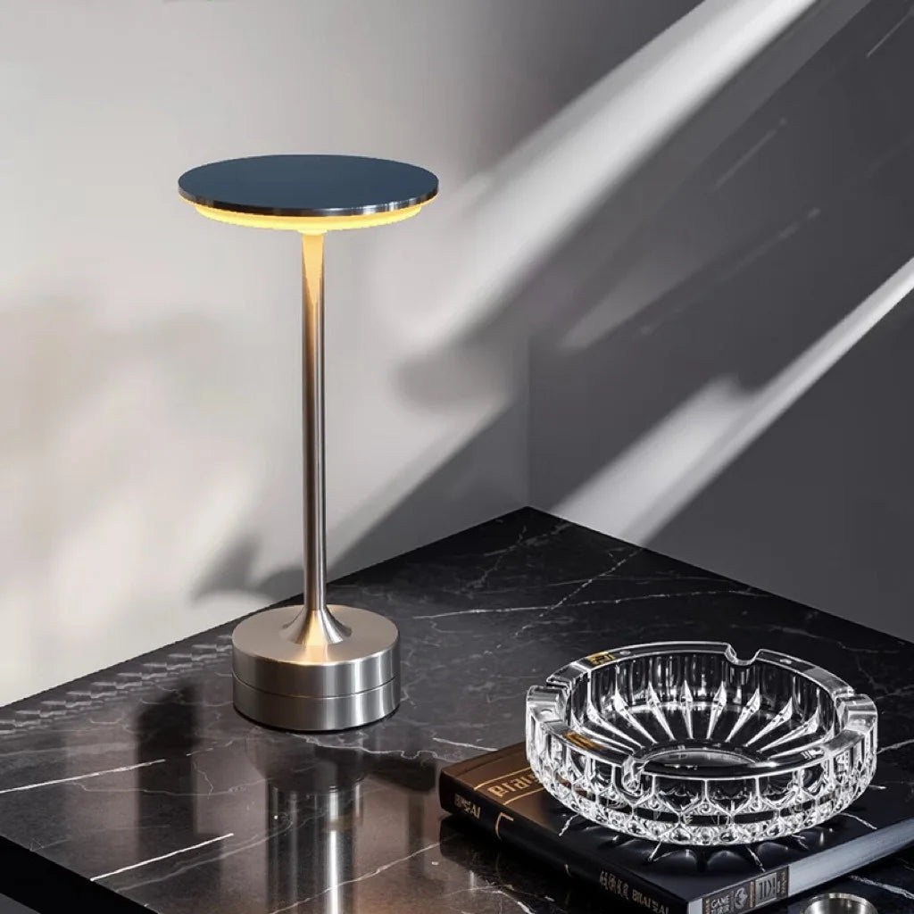 Wireless LED Table Lamp Touch Sensor Desktop Night Light USB Rechargeabl Portable Bedroom Night Light Reading Lamps Decor Light