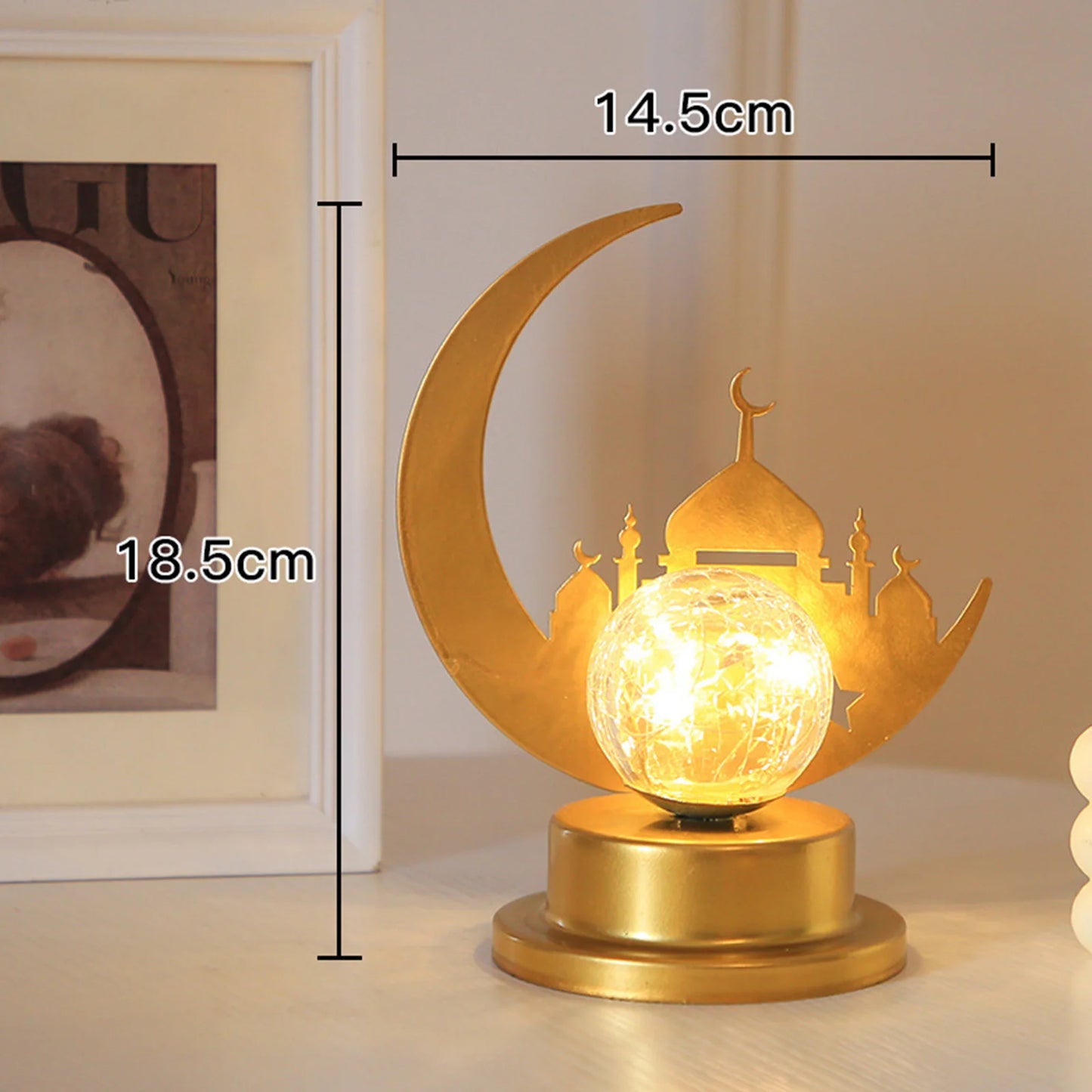 LED Ramadan Moon Desk Lamp – Home Eid Decoration Light