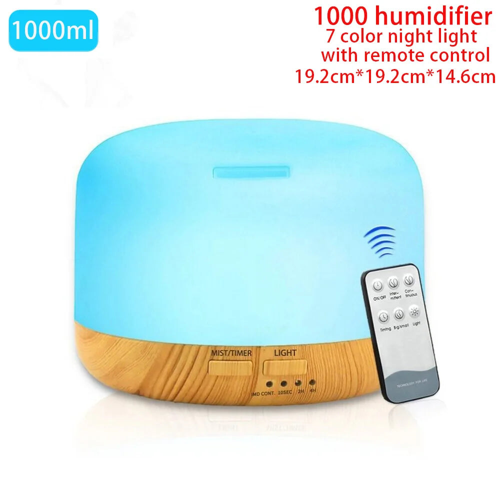 Ultrasonic Aroma Diffuser – Essential Oil LED Mist Humidifier
