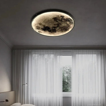Modern Round Moon Wall Lamp – Nordic LED Bedroom Light