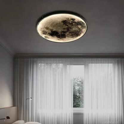 Modern Round Moon Wall Lamp – Nordic LED Bedroom Light
