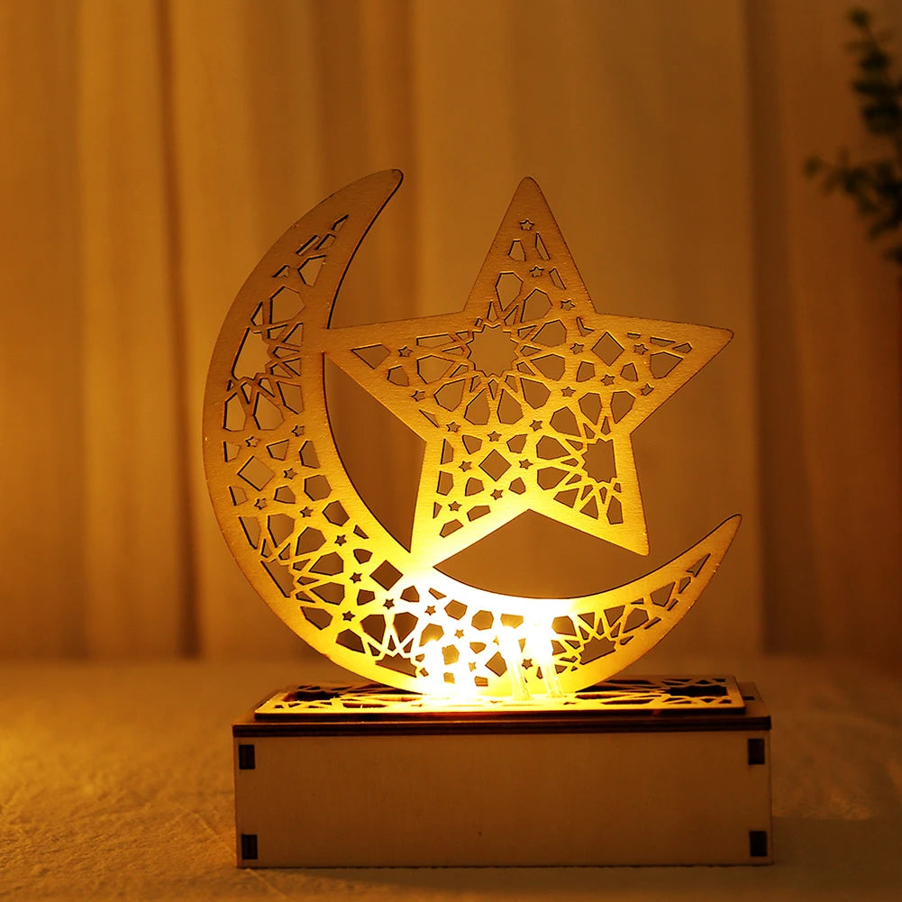 LED Ramadan Moon Desk Lamp – Home Eid Decoration Light