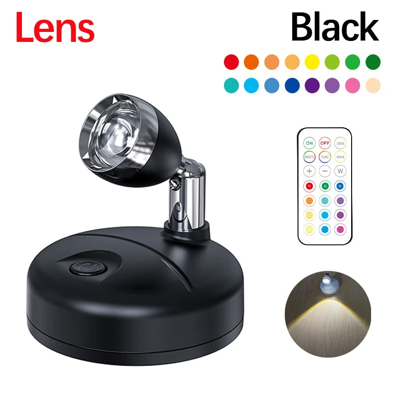 Rechargeable Wireless LED Wall Lamp – Rotating Nordic Sconce