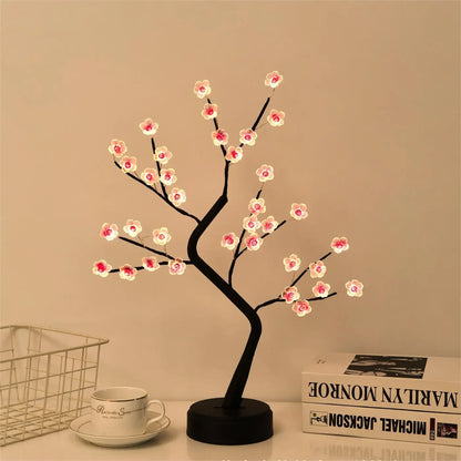 DIY Tabletop Tree Light – LED Night Lamp for Holiday Decor
