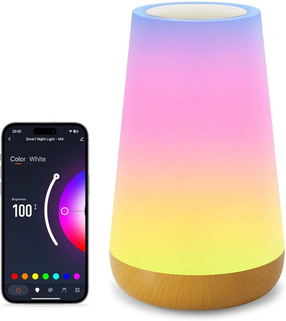 WiFi Smart Table Lamp – Tuya App, Bedside Night Light
