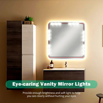 Touch LED Mirror Light – 6/18/30/42 LEDs USB Dimmable