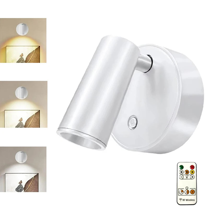 Rechargeable Wireless LED Wall Lamp – Rotating Nordic Sconce