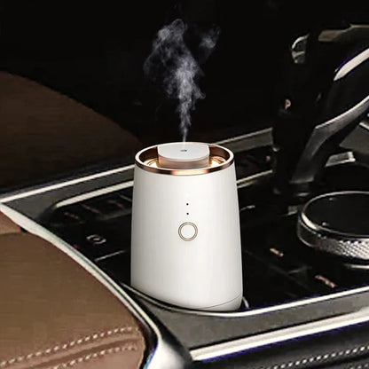 Car USB Aroma Diffuser – Rechargeable, 9-Color LED Light