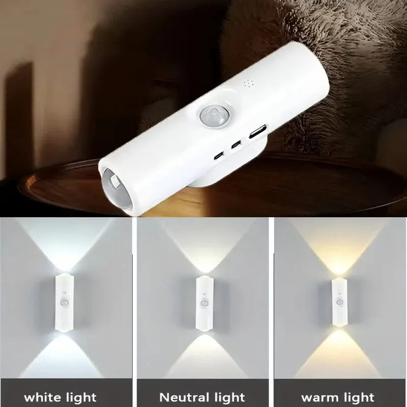 Smart Motion Sensor Wall Light – Dual Head Ambient Lamp