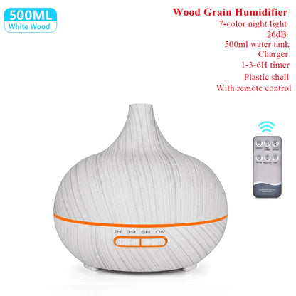 Ultrasonic Aroma Diffuser – Essential Oil LED Mist Humidifier