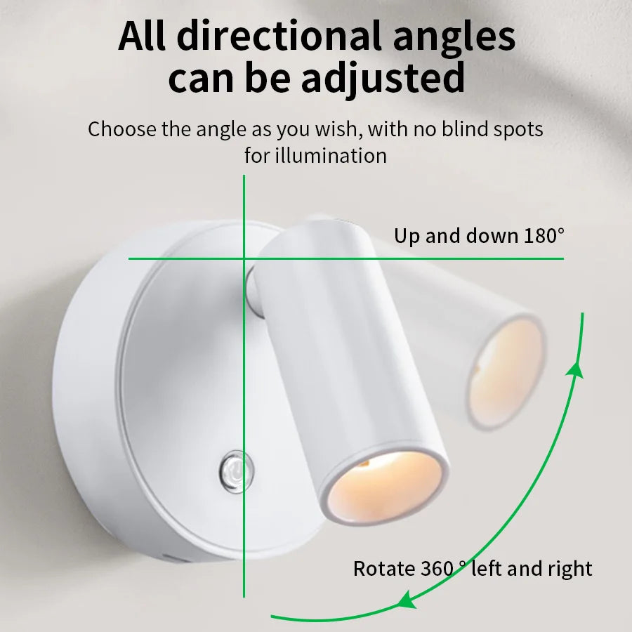Rechargeable LED Magnetic Wall Lamp – Wireless Touch Light