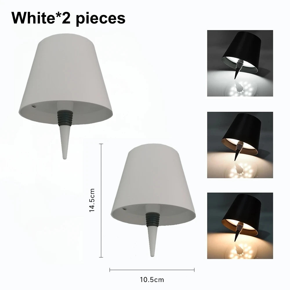 LED Wine Bottle Table Lamp – Wireless Rechargeable Light