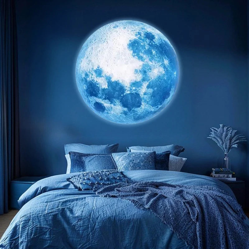 Moon Projection Lamp – 3-Color LED Romantic Night Light