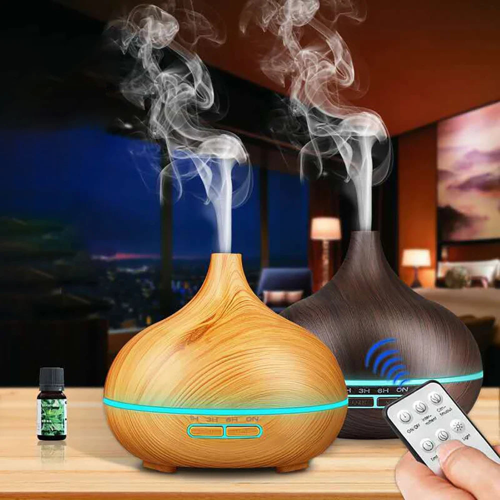 Ultrasonic Aroma Diffuser – Essential Oil LED Mist Humidifier