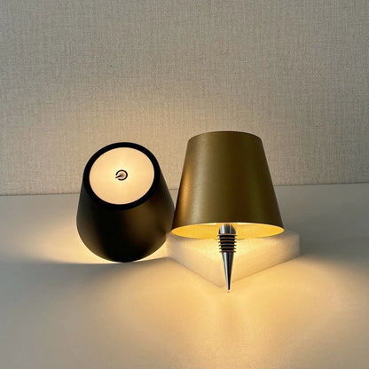 LED Wine Bottle Table Lamp – Wireless Rechargeable Light