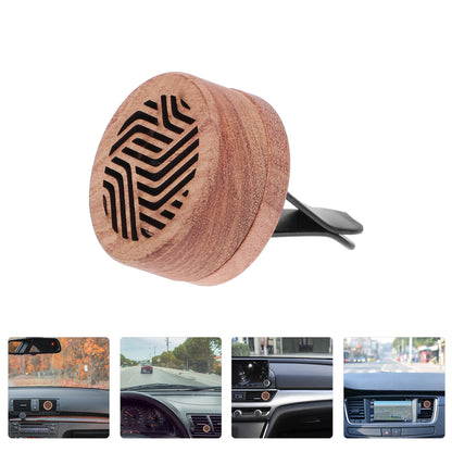 Wood Car Aroma Diffuser – Vent Clip Essential Oil Freshener