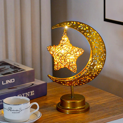 LED Ramadan Moon Desk Lamp – Home Eid Decoration Light