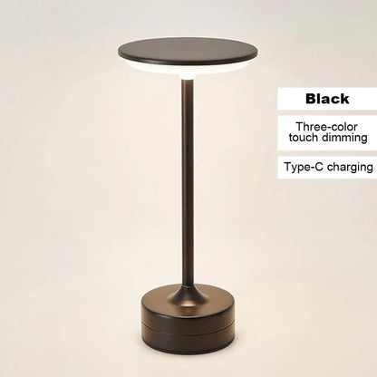 Wireless LED Table Lamp Touch Sensor Desktop Night Light USB Rechargeabl Portable Bedroom Night Light Reading Lamps Decor Light