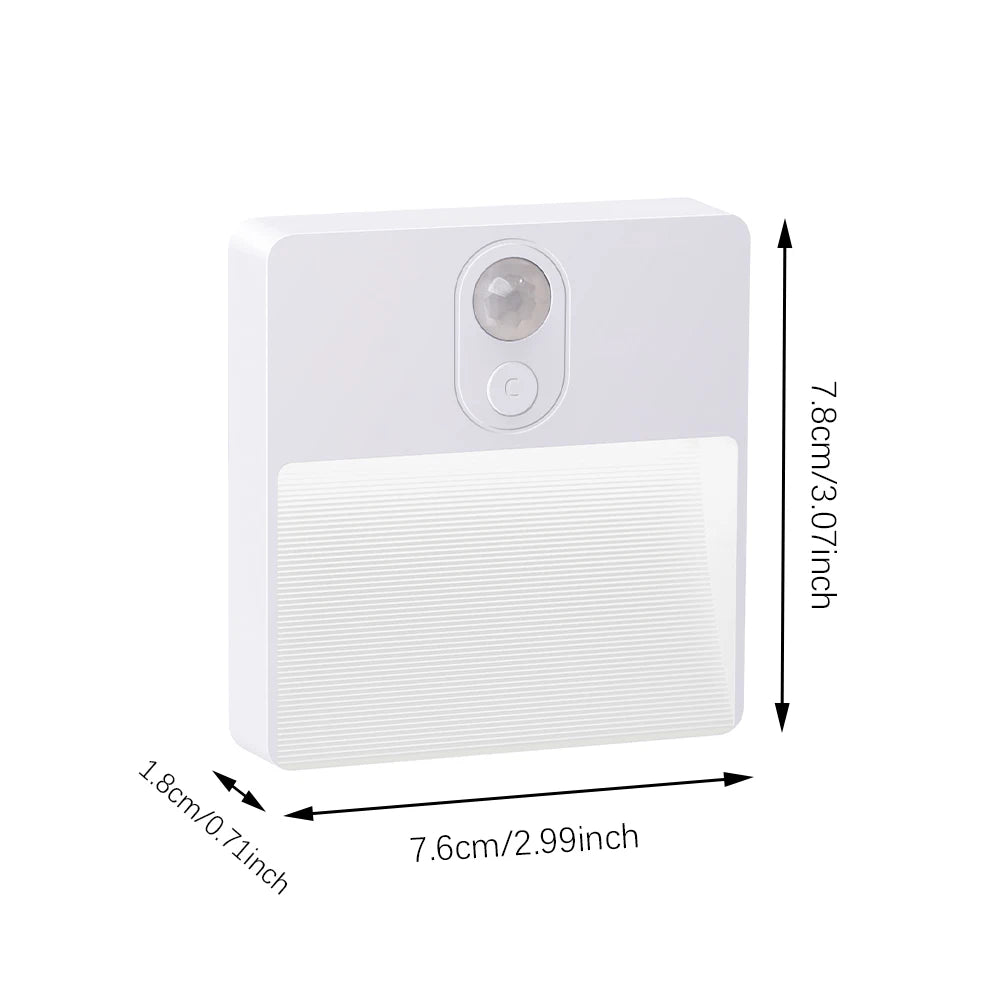 Wireless Rechargeable RGB Sensor Night Wall Lamp for Home