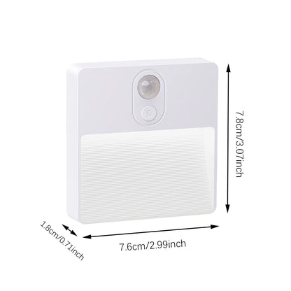 Wireless Rechargeable RGB Sensor Night Wall Lamp for Home