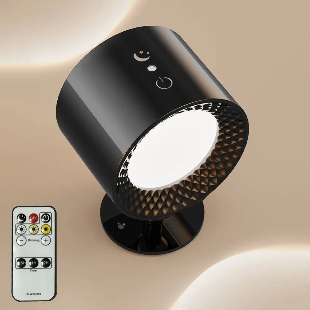 Touch & Remote Wireless LED Rechargeable Wall Lamp