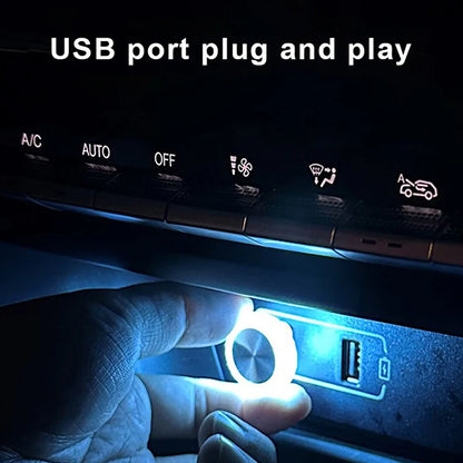Portable USB Car LED Light – Mini Ambient Interior Lamp