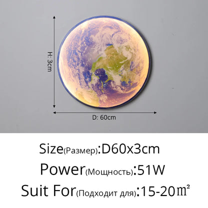 LED Moon Wall Lamp – Modern Indoor Lighting for Home Decor”