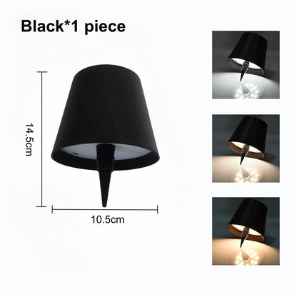 LED Wine Bottle Table Lamp – Wireless Rechargeable Light