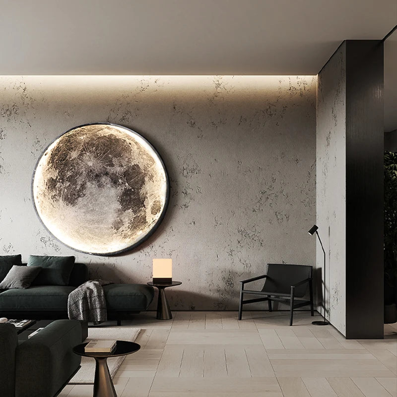 LED Moon Wall Lamp – Modern Indoor Lighting for Home Decor”