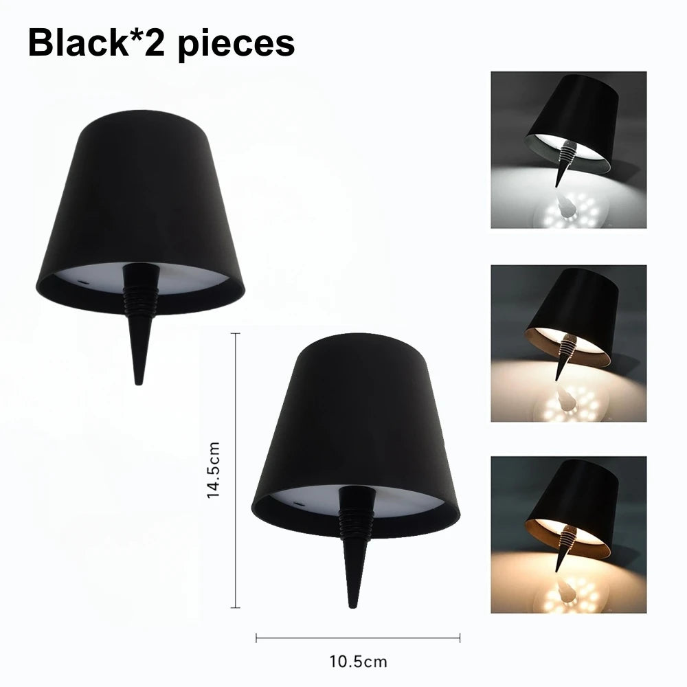 LED Wine Bottle Table Lamp – Wireless Rechargeable Light