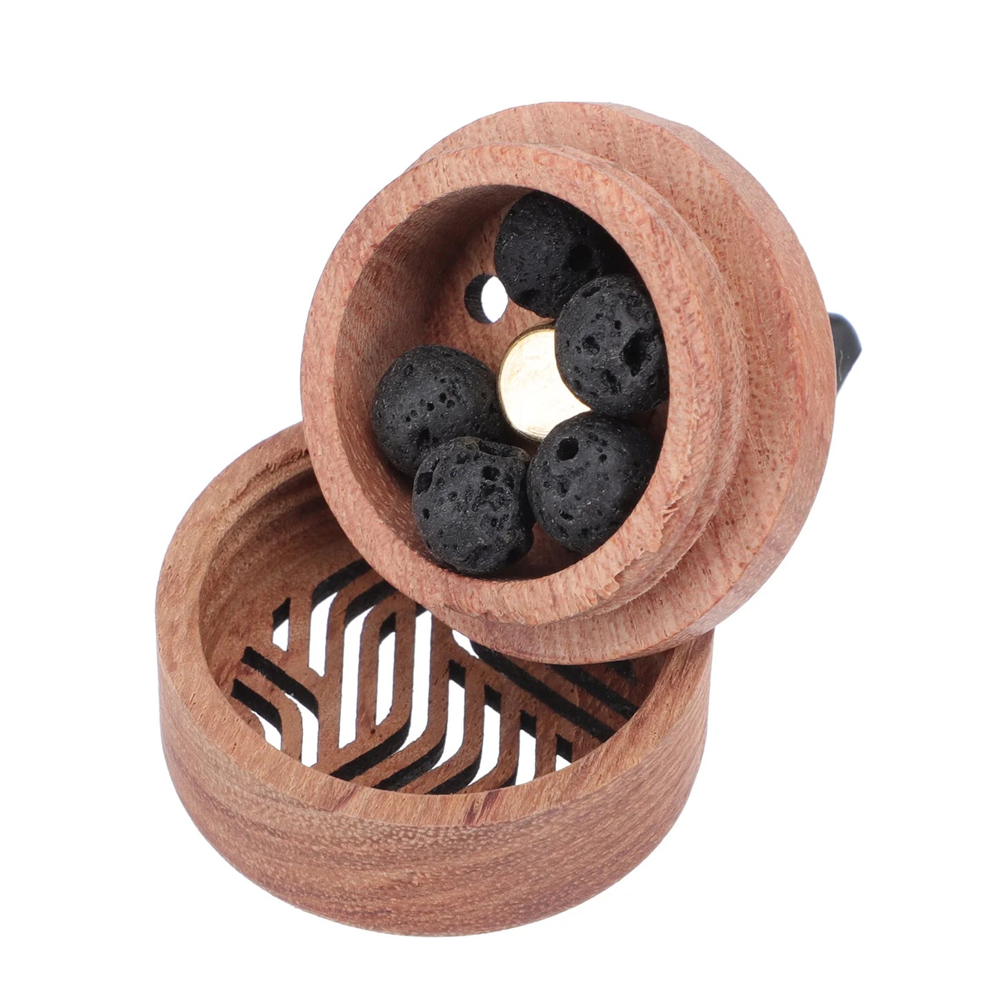 Wood Car Aroma Diffuser – Vent Clip Essential Oil Freshener