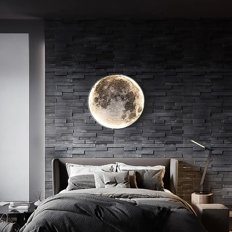 LED Moon Wall Lamp – Modern Indoor Lighting for Home Decor”
