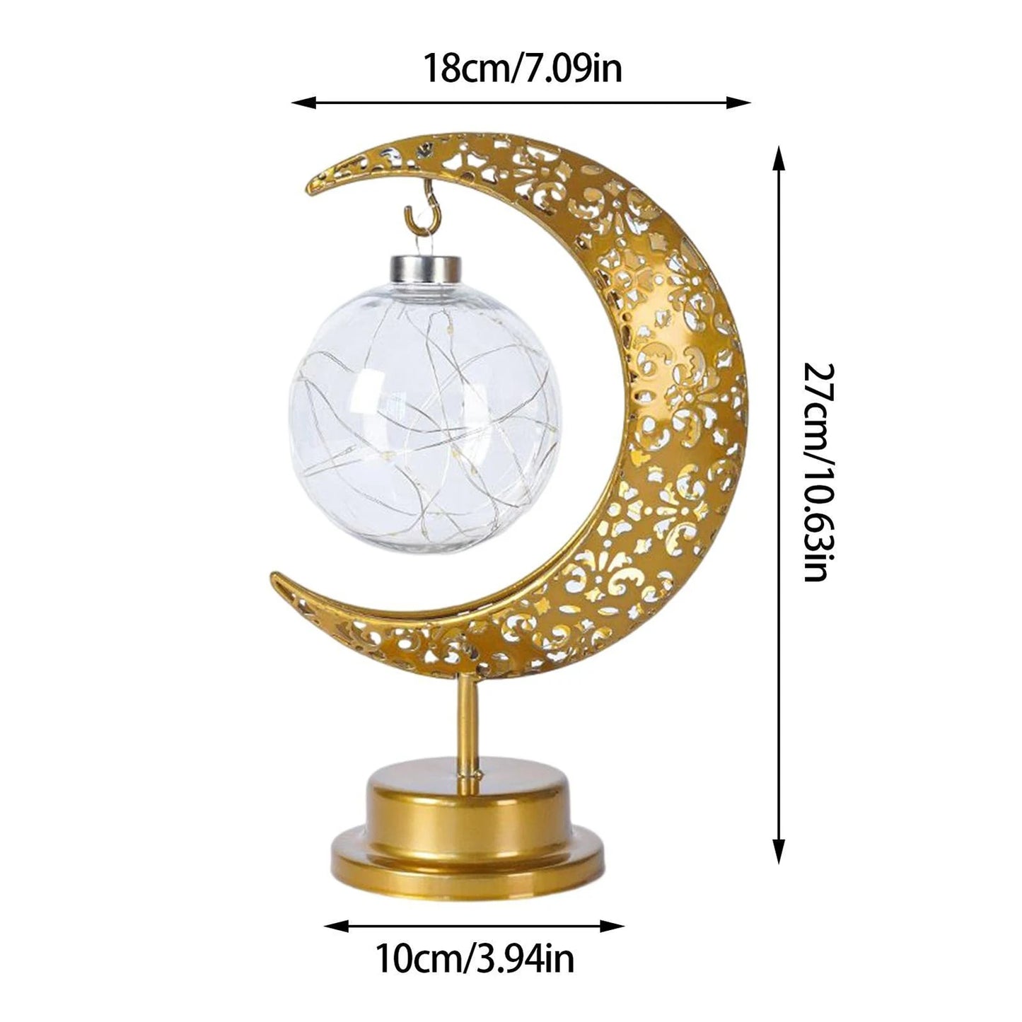 LED Ramadan Moon Desk Lamp – Home Eid Decoration Light